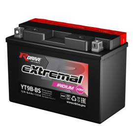 Аккумулятор RDRIVE eXtremal Iridium YT9B-BS
