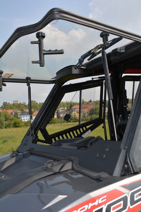 Лобовое стекло + стеклоомыватель + стеклоочиститель DFK на Polaris RZR 1000 Crew, 2017 - PRESENT
