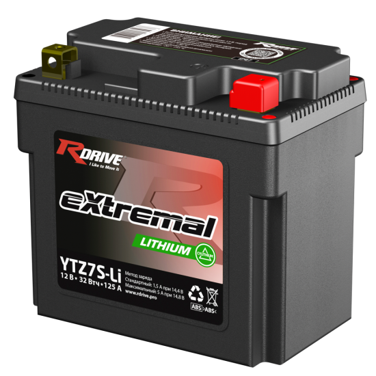 Аккумулятор RDRIVE eXtremal LITHIUM YTZ7S-Li