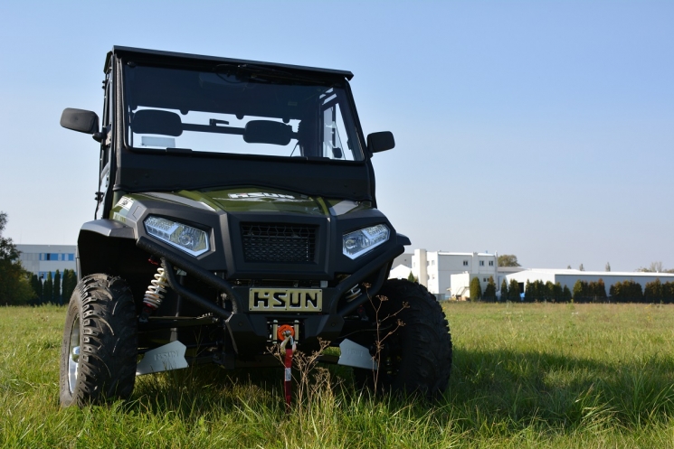 Лобовое стекло + стеклоомыватель + стеклоочиститель DFK на Hisun Sector 450
