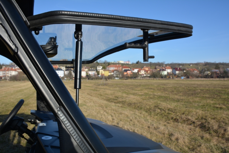 Лобовое стекло + стеклоомыватель + стеклоочиститель DFK на POLARIS General 1000 Crew