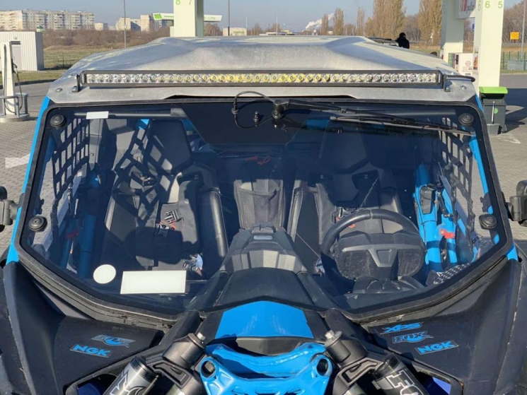 Лобовое стекло + стеклоомыватель + стеклоочиститель DFK на Can-Am Maverick X3 (Нового образца)