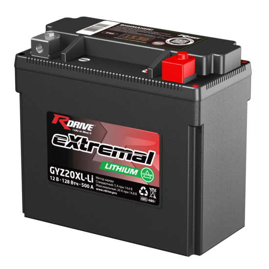 Аккумулятор RDRIVE eXtremal LITHIUM GYZ20XL-Li